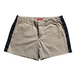 Women's Merona Shorts, Khaki w/Black Stripe, Size 4